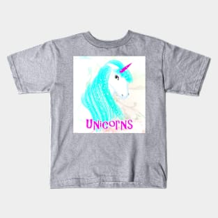 Unicorn Fantasy Mythical Creatures Cute Girly Graphic Kids T-Shirt